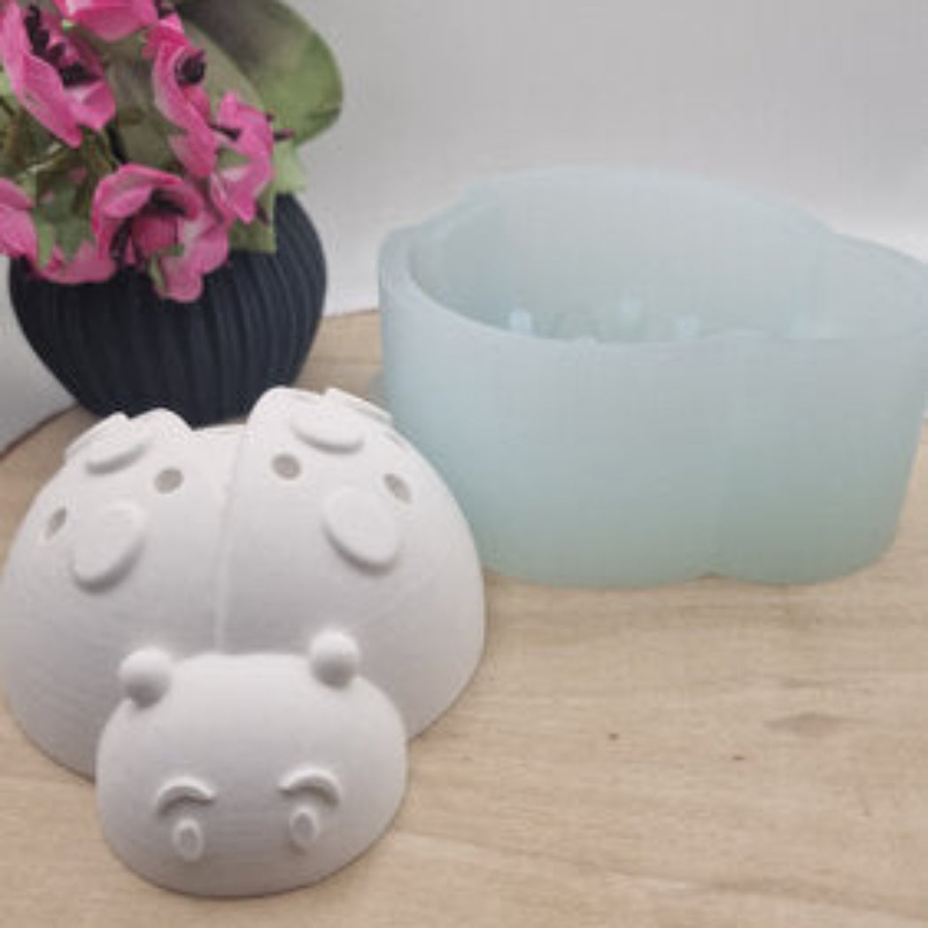 Silikonform Gießform Marienkäfer mit Löchern kaufen für DIY Gießen mit Raysin Beton Gips Keramikpulver und Resin dekorative Marienkäfer für Garten Deko