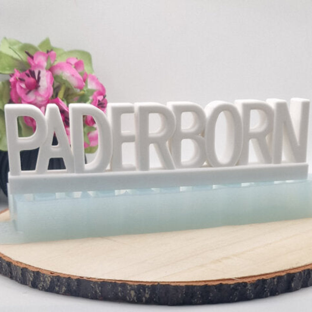 Silikonform Gießform Paderborn kaufen für DIY Gießen mit Raysin Beton Gips Keramikpulver und Resin moderne Stadt Deko Skyline Paderborn