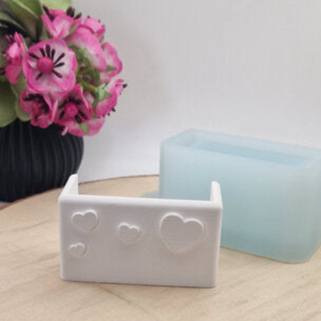 Silikonform Gießform Pflanzkasten Nr 3 kaufen für DIY Gießen mit Raysin Beton Gips Keramikpulver und Resin dekorativer Pflanzkasten für Garten und Deko