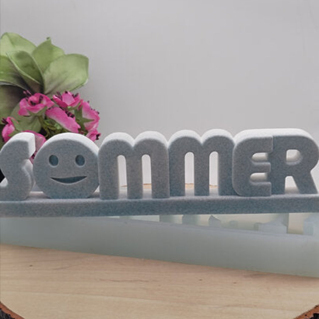 Silikonform Gießform Sommer kaufen für DIY Gießen mit Raysin Beton Gips Keramikpulver und Resin sommerliche Deko für Zuhause und Geschenkideen