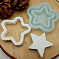 Silikonform Gießform Stern groß kaufen für DIY Gießen mit Raysin Beton Gips Keramikpulver und Resin dekorativer Stern für Weihnachts Deko und Bastelideen