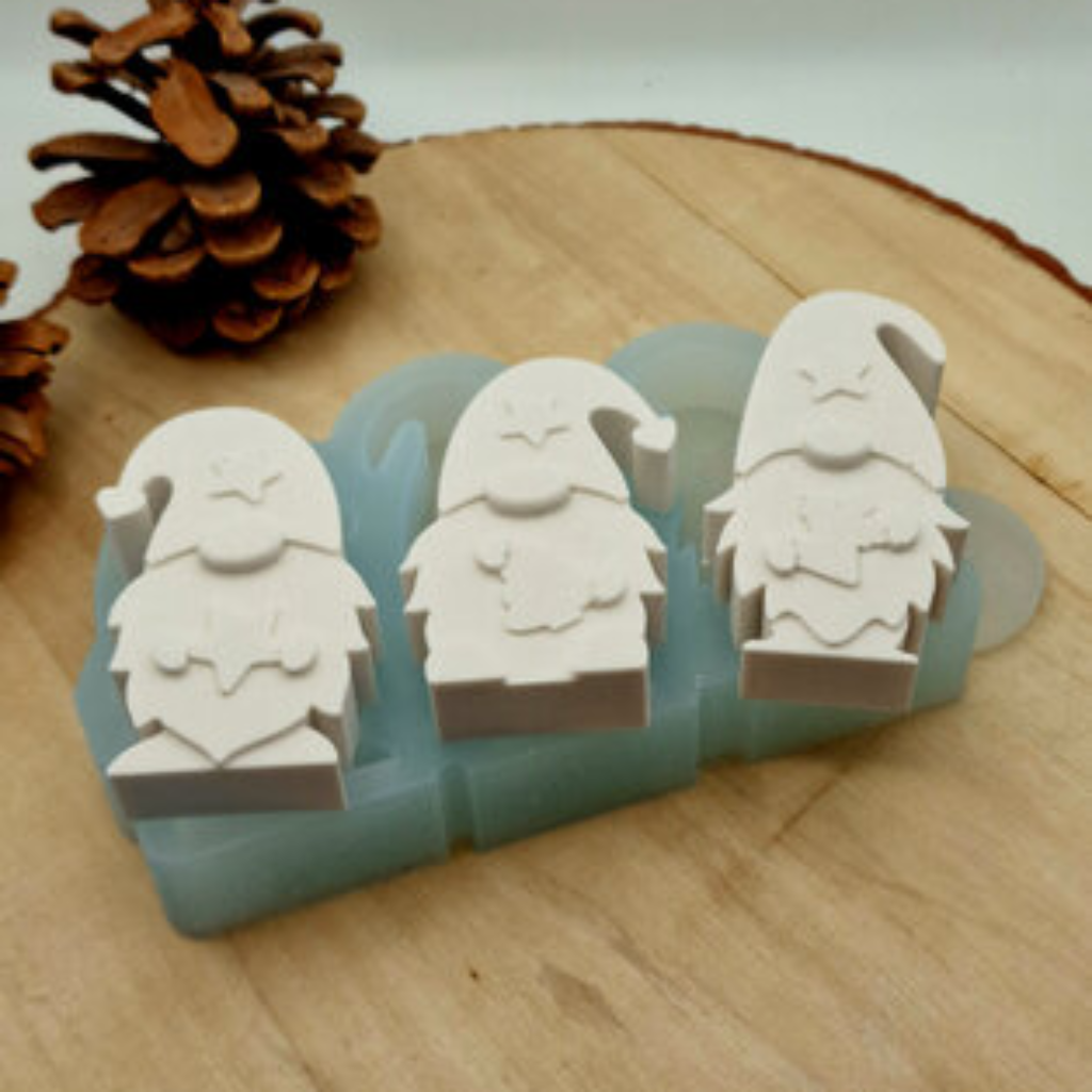 Silikonform Gießform Weihnachts Wichtel kaufen für DIY Gießen mit Raysin Beton Gips Keramikpulver und Resin weihnachtliche Wichtel Deko für Advent und Weihnachten