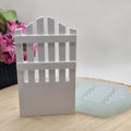 Silikonform Gießform Zaun Nr 1 einzeln kaufen für DIY Gießen mit Raysin Beton Gips Keramikpulver und Resin dekorativer Zaun für Garten und Deko