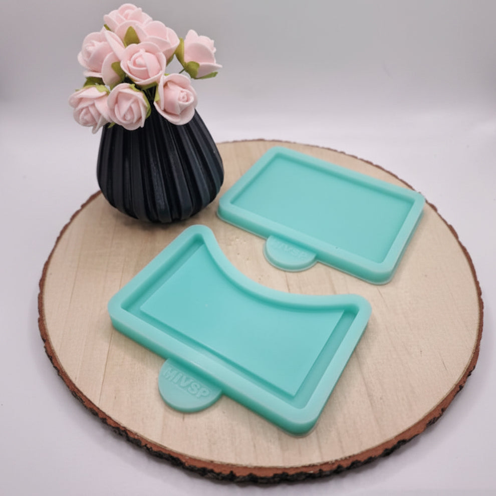 Silikonform Gießform Gutscheinverpackung Set blanko zum Gießen von kreativer Geschenkdeko aus Raysin, Beton oder Gips