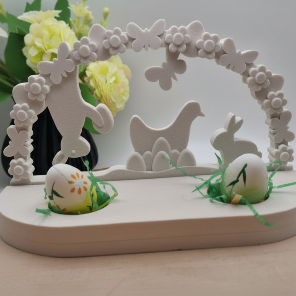 Silikonform Hase hängend Osterbogen für frühlingshafte DIY Deko und kreative Gießprojekte aus Raysin oder Beton