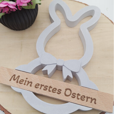 Silikonform Hase Klötzchenhalter zum Hängen für liebevolle Frühlingsdeko und dekorative Gießprojekte