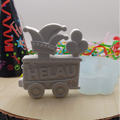 Silikonform Karneval Anhänger Helau für Raysin, Beton, Gips und Keramikpulver – kreative Gießform für Karneval Deko, Faschingsdeko, Geschenkanhänger und DIY Projekte