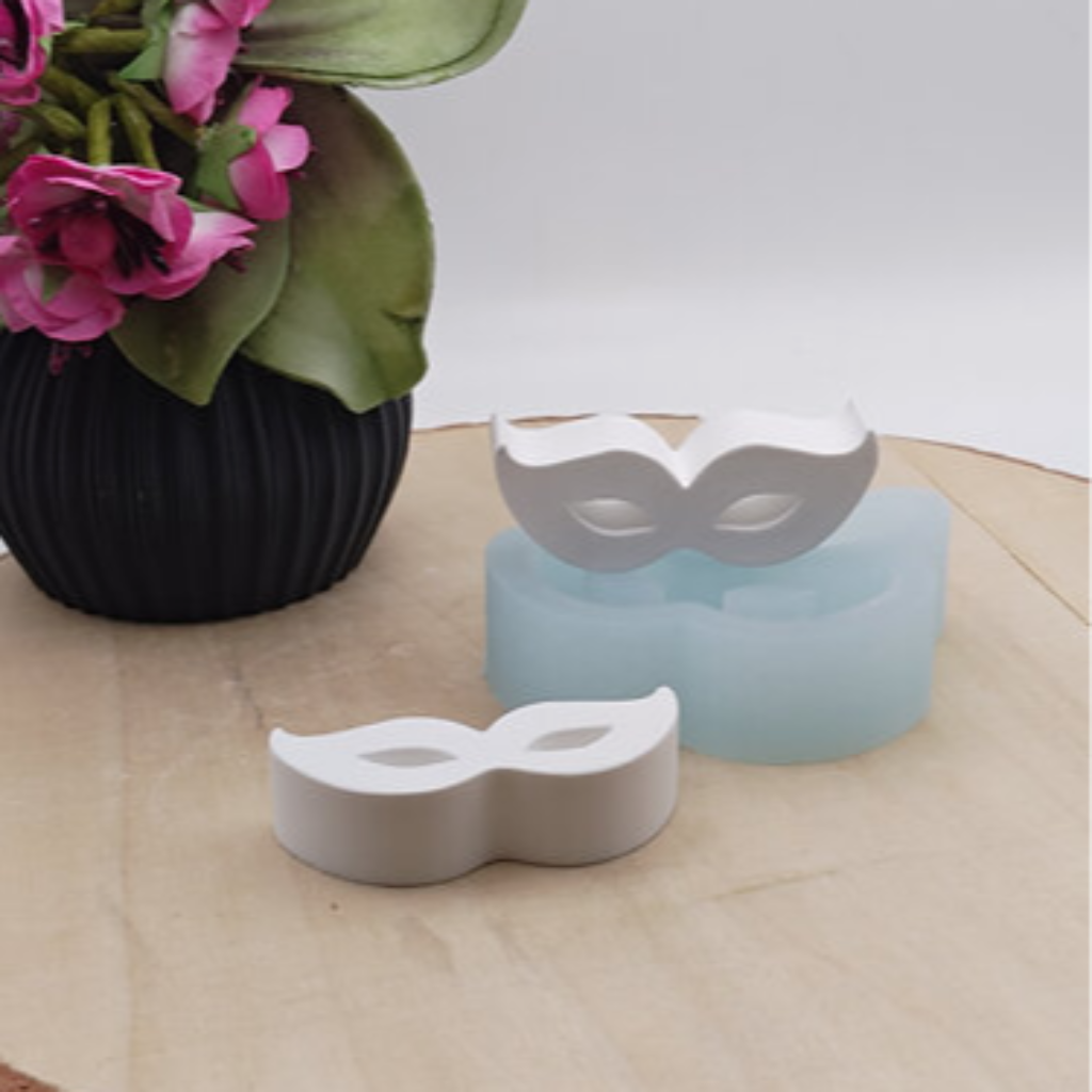Silikonform Karnevalsmaske Mini für Raysin, Beton, Gips und Keramikpulver – kreative Gießform für Karneval Deko, Faschingsdeko, Streudeko und DIY Projekte