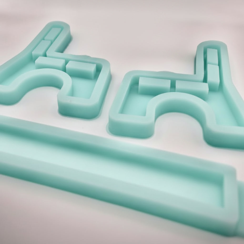 Silikonform Klötzchen als Dekoform zum Gießen mit Keramikpulver, Raysin oder Gips