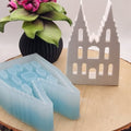 Silikonform Kölner Dom Ballonlicht für Raysin, Beton und Gips – dekorative Gießform mit dem Wahrzeichen von Köln für Leuchtdeko, Heimatdeko und kreative DIY Projekte