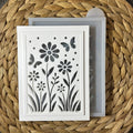 Silikonform Laterne Blumenwiese mit filigranem Blumenmotiv
