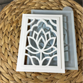 Silikonform Laterne Lotus zum Gießen mit Raysin, Beton, Gips oder Keramikpulver für kreative DIY Deko und stimmungsvolle Lichtdeko.