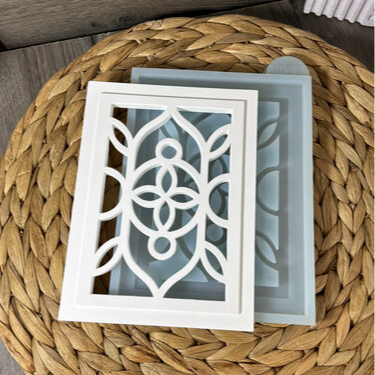 Silikonform Laterne Ornament zum Gießen mit Raysin, Beton, Gips oder Keramikpulver für kreative DIY Deko und stimmungsvolle Lichtdeko.
