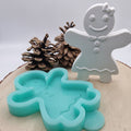 Silikonform Gießform Lebkuchen Frau zum Gießen von kreativer Weihnachtsdeko aus Raysin, Beton oder Gips
