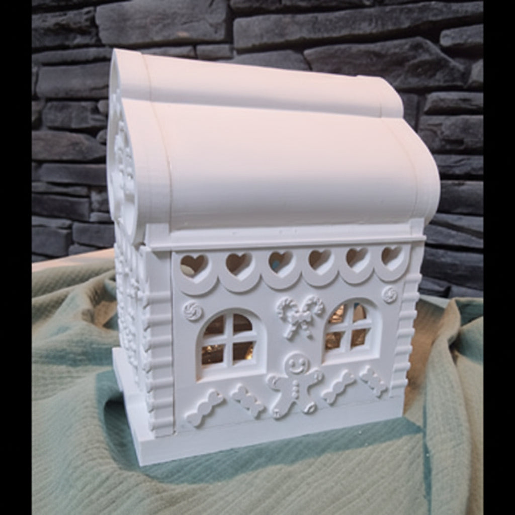 Silikonform Lebkuchenhaus zum Selbergießen von Adventsdeko, Weihnachtsdeko und Geschenkdeko