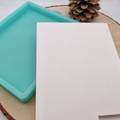 Silikonform Lebkuchenhaus Boden für Raysin, Beton, Gips und Keramikpulver – passgenaue Gießform als Bodenplatte für dekorative DIY Lebkuchenhäuser, Weihnachtsdeko und Winterdeko