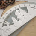 Silikonform Lichterbogen Schwibbogen Elf mit Weihnachtsmotiv für Raysin, Beton und Gips zur Herstellung stimmungsvoller Weihnachtsdekoration
