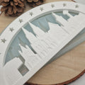 Silikonform Lichterbogen Schwibbogen Köln Sterne für Raysin, Beton, Gips und Keramikpulver – festliche Gießform mit Kölner Dom, Skyline und Sternen für Weihnachtsdeko