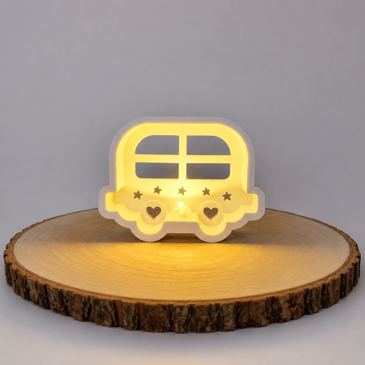 Silikonform Lichterzug Wagon zum Gießen von moderner Deko aus Raysin, Beton oder ähnlichen Gießmaterialien