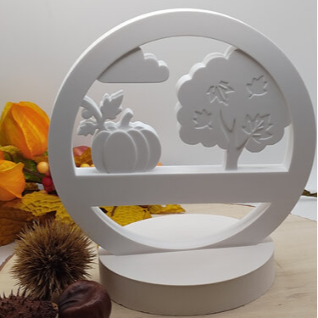 Silikonform Loop Kürbis für Raysin, Beton, Gips und Keramikpulver – herbstliche Gießform für Kürbisdeko, Herbstdeko, Halloween Deko und kreative DIY Projekte