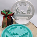 Silikonform Gießform Loop Weihnachten zum Gießen von kreativer Weihnachtsdeko aus Raysin, Beton oder Gips