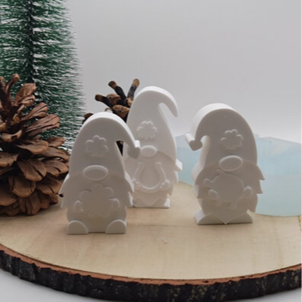 Silikonform Neujahr Wichtel für Raysin, Beton, Gips und Keramikpulver – dekorative Gießform für Silvesterdeko, Neujahrsdeko, Glücksbringer und kreative DIY Projekte