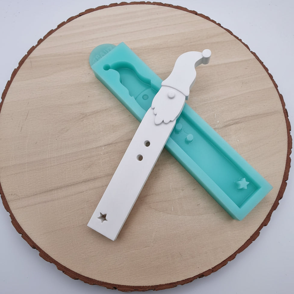 Silikonform Gießform Nikolaus Geldgeschenk zum Gießen von kreativer Weihnachtsdeko aus Raysin, Beton oder Gips