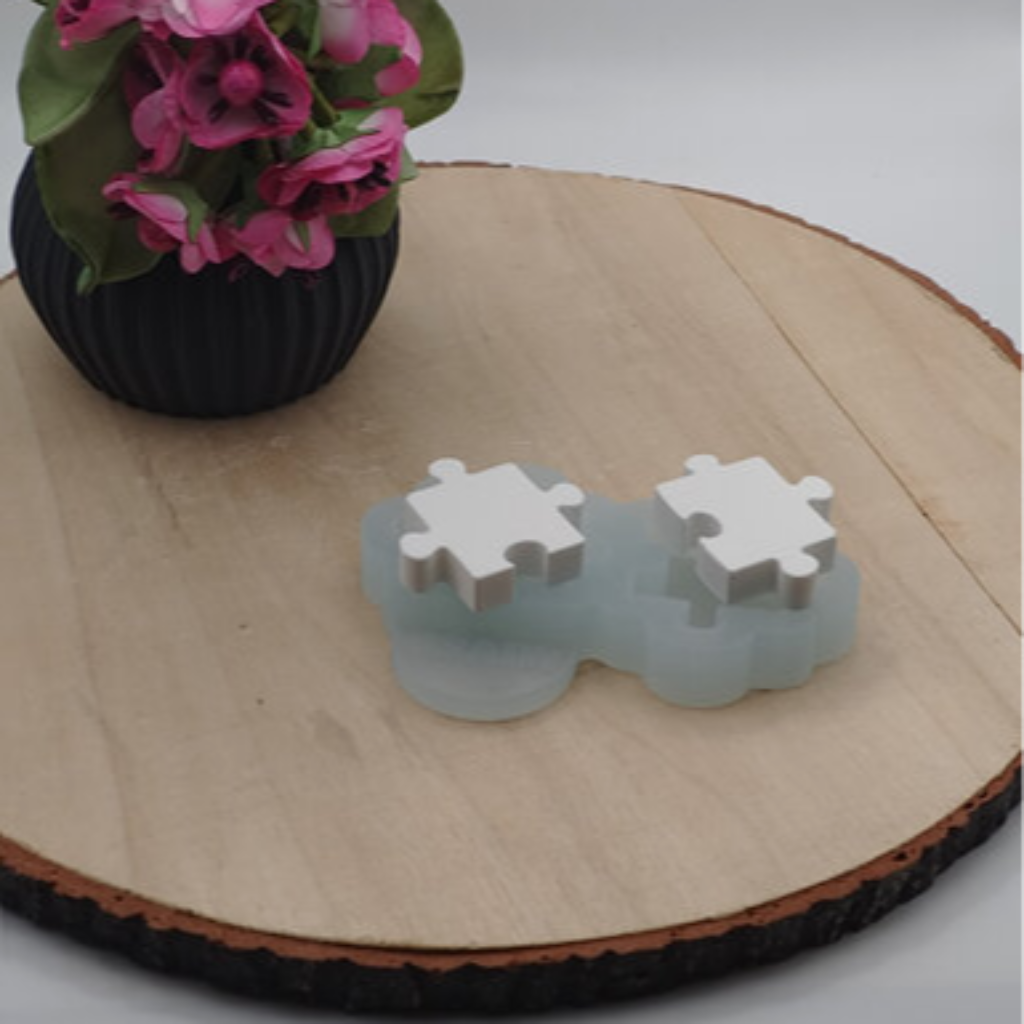 Silikonform Puzzle Teile Mini für Raysin, Beton, Gips und Keramikpulver – kreative Gießform für Streudeko, Geschenkdeko, Erinnerungsstücke und DIY Projekte