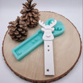 Silikonform Gießform Rentier Geldgeschenk zum Gießen von kreativer Weihnachtsdeko aus Raysin, Beton oder Gips