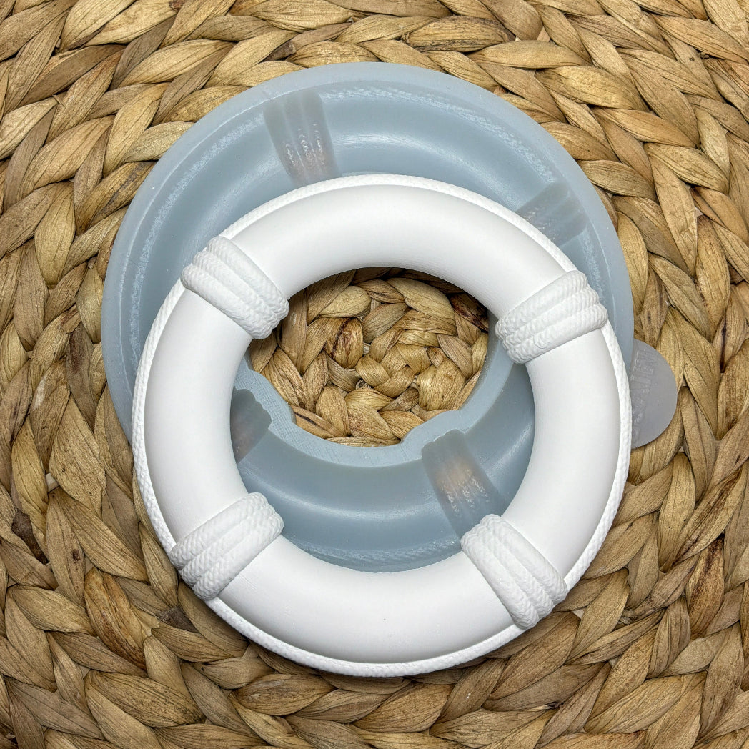 Silikonform Rettungsring für maritime DIY-Deko aus Raysin, Beton, Gips oder Resin