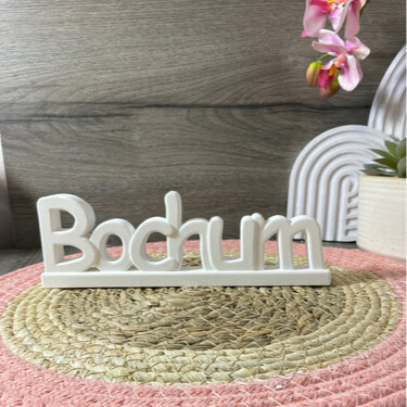 Silikonform Schriftzug Bochum zum Gießen mit Raysin, Beton, Gips oder Keramikpulver für kreative DIY Deko, Stadtdeko und Geschenkideen.