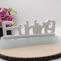 Silikonform Schriftzug Frühling für Raysin, Beton, Gips und Keramikpulver