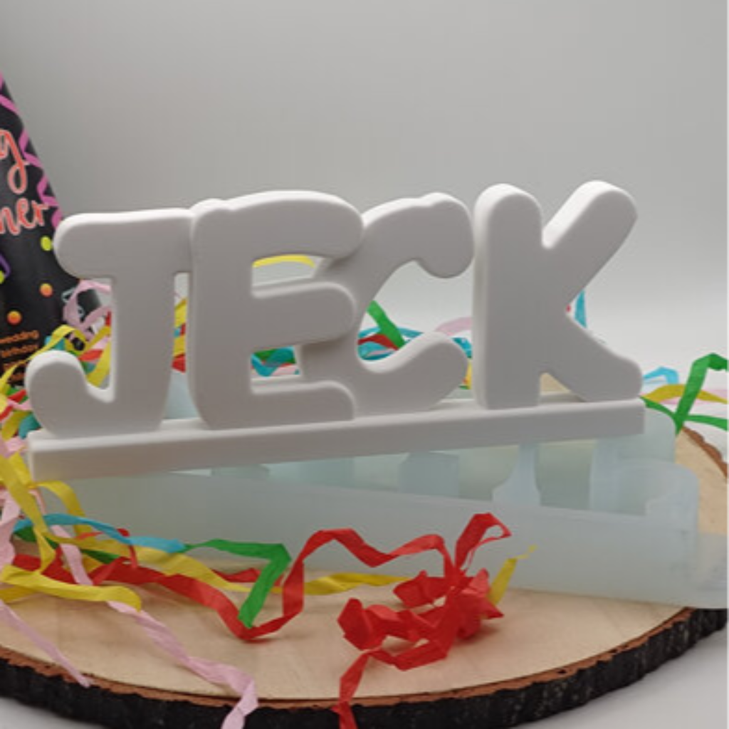 Silikonform Schriftzug JECK für Raysin, Beton, Gips und Keramikpulver – kreative Gießform für Karneval Deko, Köln Deko, Faschingsdeko und DIY Projekte