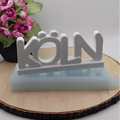 Silikonform Schriftzug Köln für Raysin, Beton, Gips und Keramikpulver – kreative Gießform für Köln Deko, Heimatdeko, Stadtdeko und DIY Projekte