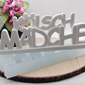 Silikonform Schriftzug Kölsch Mädche für Raysin, Beton, Gips und Keramikpulver – kreative Gießform für Köln Deko, Karneval Deko und kölsche DIY Projekte