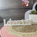 Silikonform Schriftzug Lehrerin mit Herz zum Gießen mit Raysin, Beton, Gips oder Keramikpulver für kreative Geschenkdeko und DIY Deko.