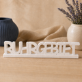 Silikonform Schriftzug Ruhrgebiet mit Standfuß für kreative Heimatdeko