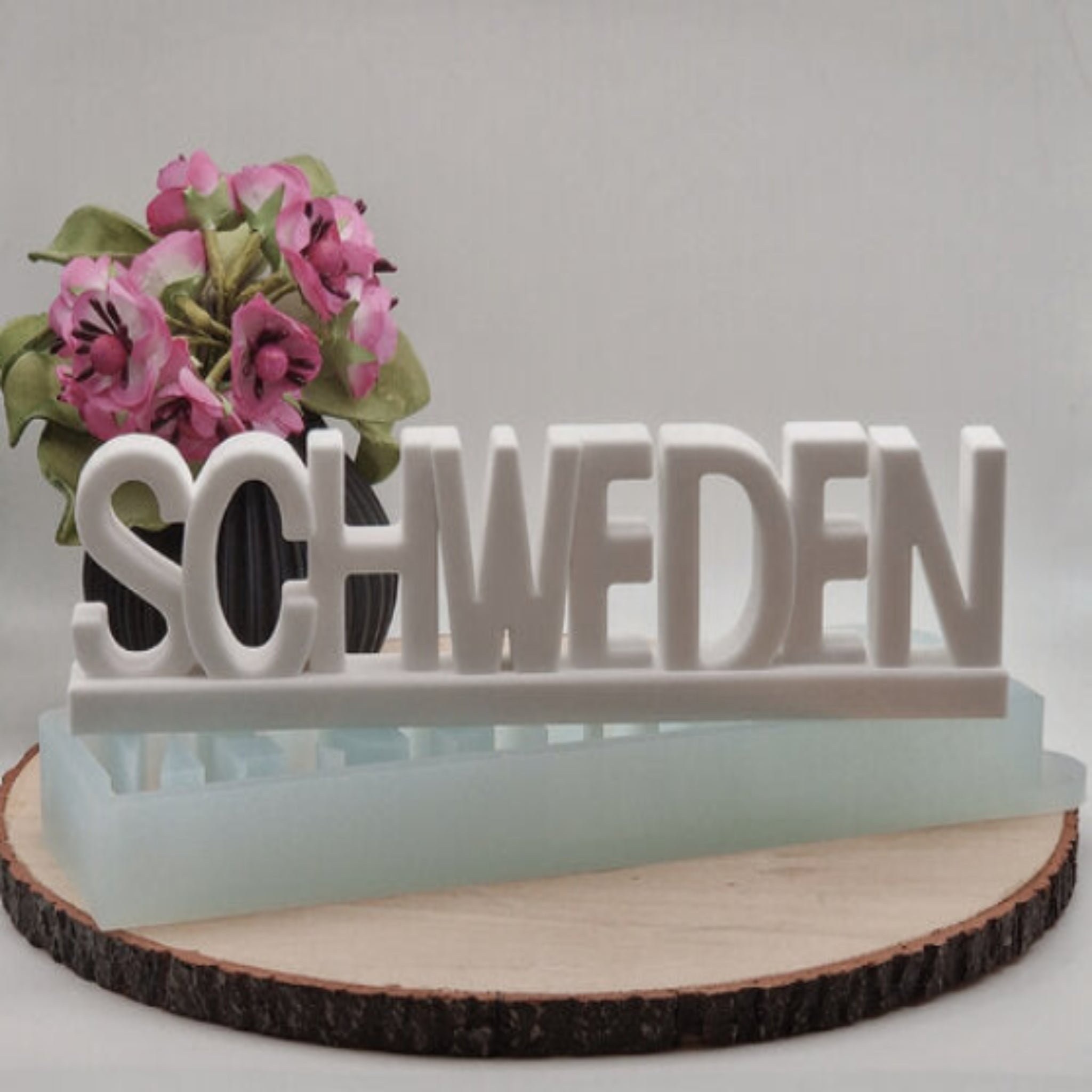Silikonform Schweden Skyline für Raysin, Beton, Gips und Keramikpulver – dekorative Gießform mit Schweden Motiv für Heimatdeko, Reisedeko, Skandinavien Deko und kreative DIY Projekte