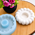 Silikonform Teelichthalter kleine Bubbles für Raysin, Beton und Gips – moderne Gießform für stilvolle Teelichtdeko und kreative DIY Projekte