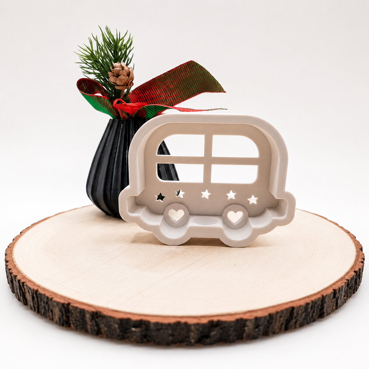 Silikonform Wagon als Lichterdeko zum Gießen mit Keramikpulver, Raysin oder Gips