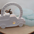 Silikonform Weihnachts Countdown Auto für Raysin, Beton, Gips und Keramikpulver – festliche Gießform für Adventsdeko, Weihnachtsdeko und kreative DIY Projekte