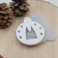 Silikonform Weihnachtskugel Kölner Dom für Raysin, Beton, Gips und Keramikpulver – festliche Gießform für Christbaumschmuck, Weihnachtsdeko und kreative DIY Projekte