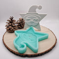 Silikonform Gießform Weihnachtsmann für Tasche einzeln zum Gießen von kreativer Weihnachtsdeko aus Raysin, Beton oder Gips