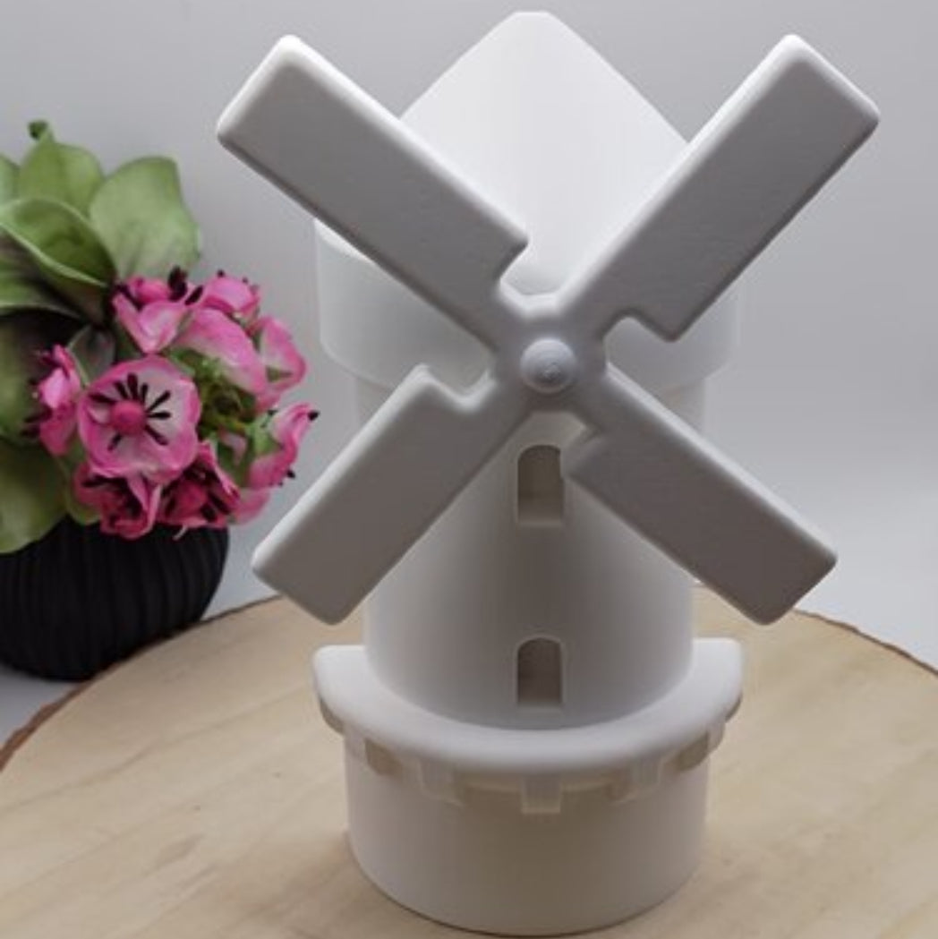 Detailansicht Silikonform Gießform Windmühle für DIY Projekte mit Beton Raysin Gips Keramikpulver und kreativer Landhaus Deko