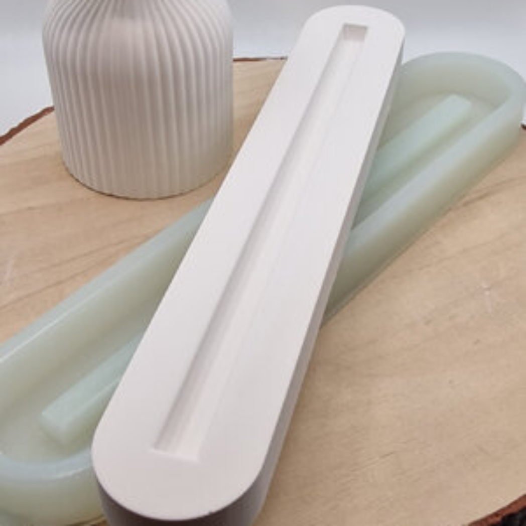 Silikonform Einschieber Halterung breit 21,2 cm für passende Einschieber und DIY-Deko aus Raysin, Beton, Gips oder Resin
