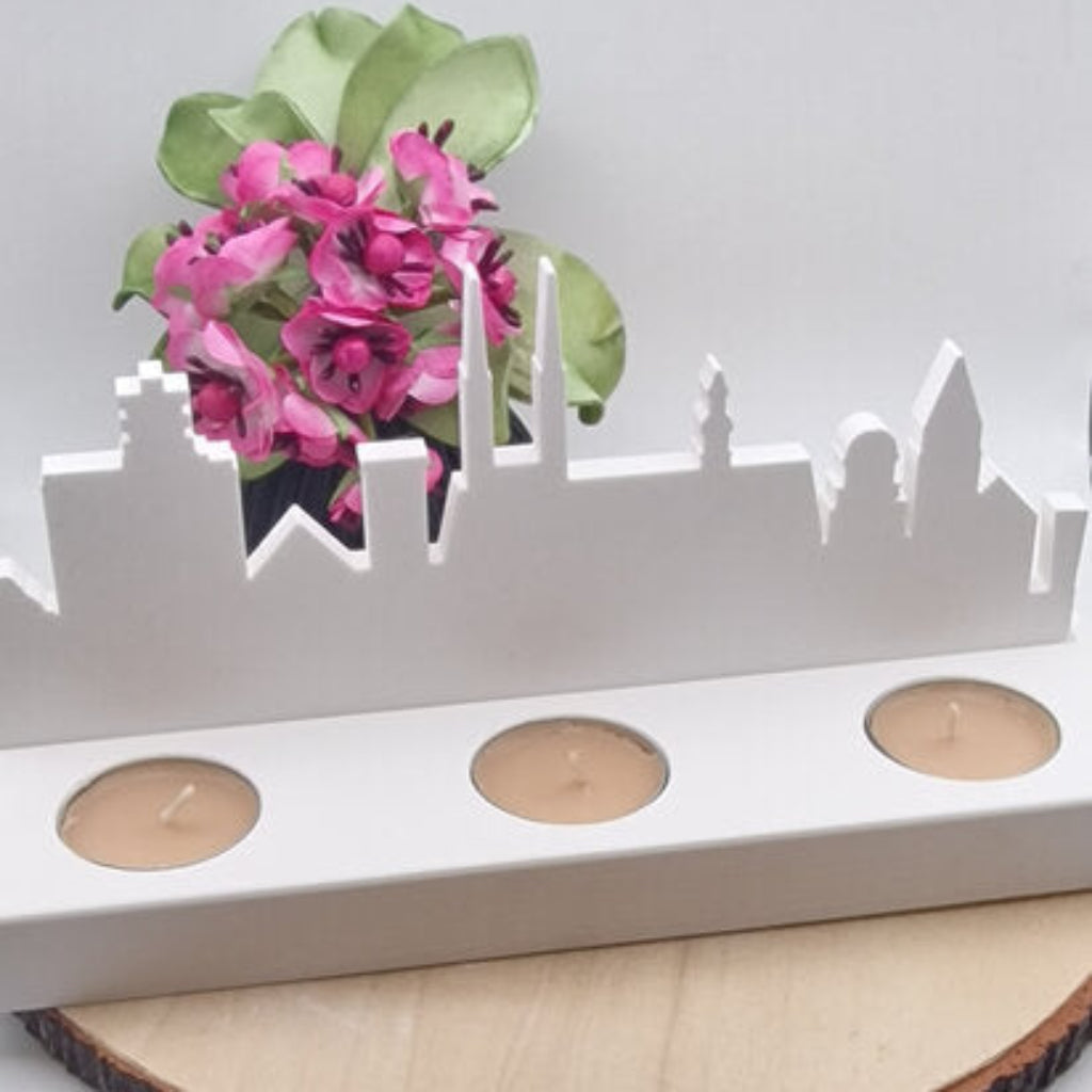 Skyline Bielefeld Nr 2 aus Raysin als moderne Stadtdekoration für Bielefeld Fans, Heimatdeko und individuelle Geschenkideen
