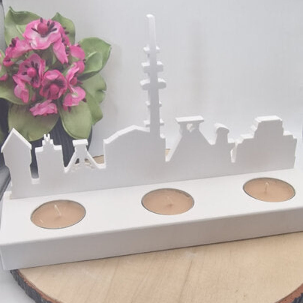 Skyline Ruhrpott Nr 1 aus Raysin als moderne Ruhrgebiet Dekoration für Heimatliebhaber, Stadtfans und individuelle Geschenkideen