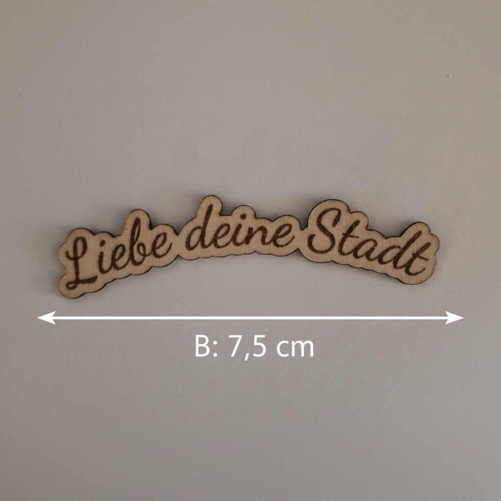 Lasercut Städte aus 2 mm Holz als moderne Dekoration für Stadtfans, Heimatdeko und kreative DIY Projekte