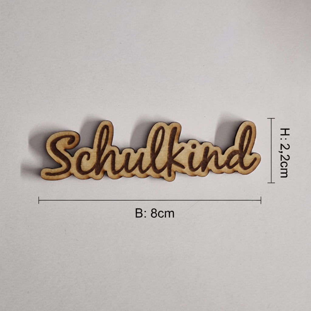 Schule Schriftzüge aus Holz als dekorative Ergänzung für Stift Silikonformen zur Einschulung, Schulanfang und individuellen Dekoration