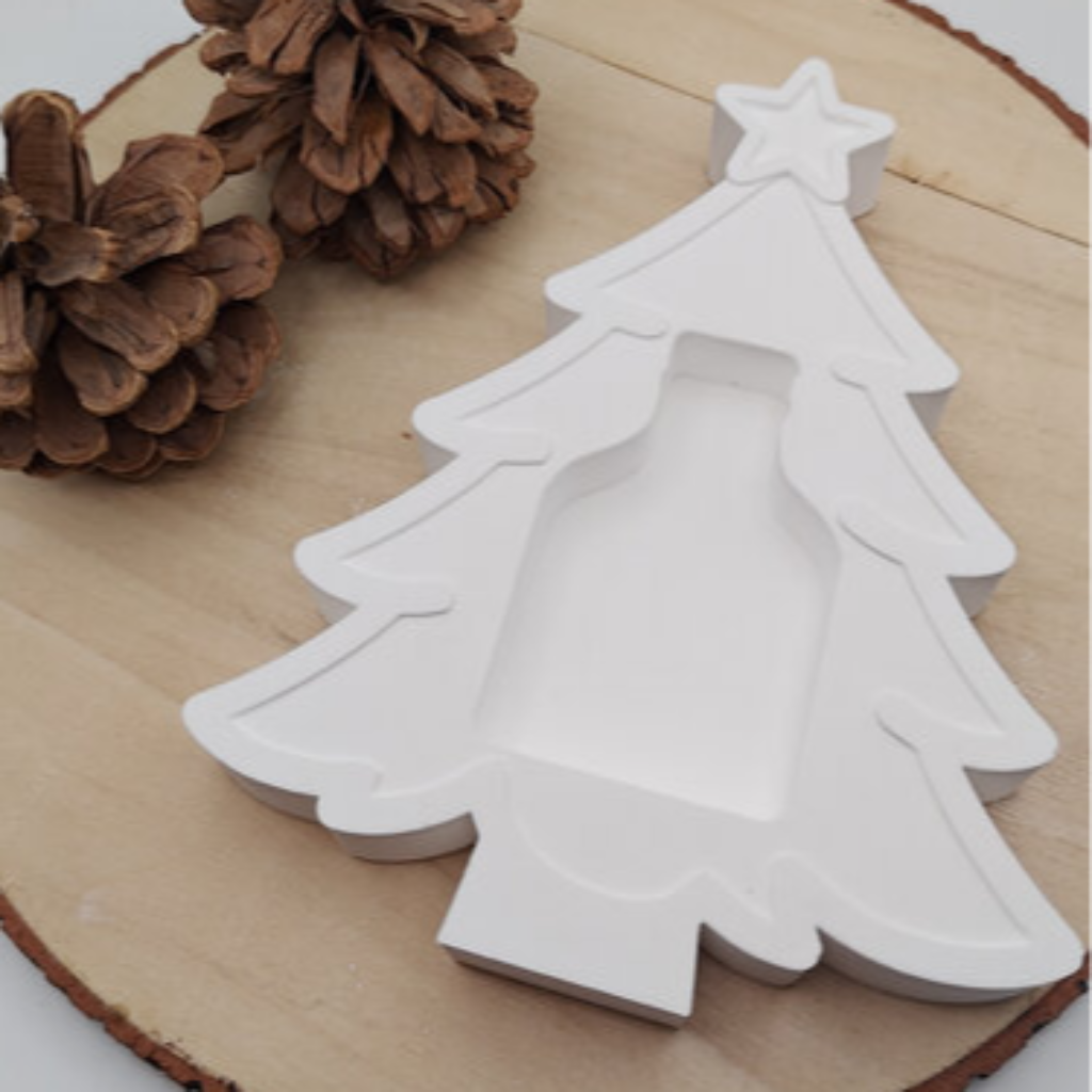 Tannenbaum aus Raysin als stilvolle Weihnachtsdekoration für Adventszeit, Fensterbank, Tischdeko und winterliche Wohndekoration